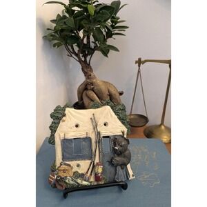 Vintage Cabin Light Switch Cover Bear Fishing Rustic Lodge Decor Double Switch